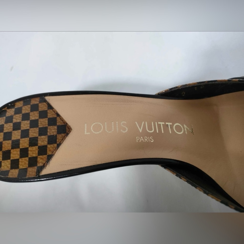 Louis Vuitton Damier heel Sandals 6.5 women’s - Picture 8 of 8